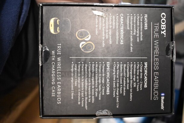4 BRAND NEW IN BOX! Items Including 2 Coby Earbuds, Coby CV-55 Headphones, Coby Intense Wireless Earbuds. 4 Times Your Bid! - Image 4 of 8