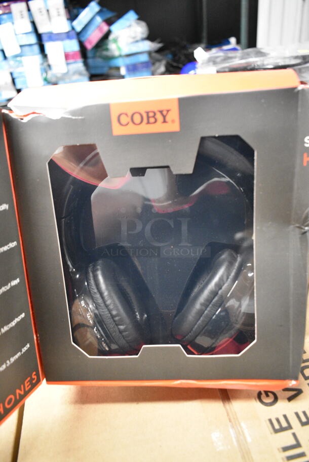 3 Various BRAND NEW Items Including Coby CVH-826-BLK Super Bass Headphones, Coby CHBT-605-BLK Bluetooth Headphones, Coby CHBT-600-BLK Headphones. 3 Times Your Bid!  - Image 4 of 7