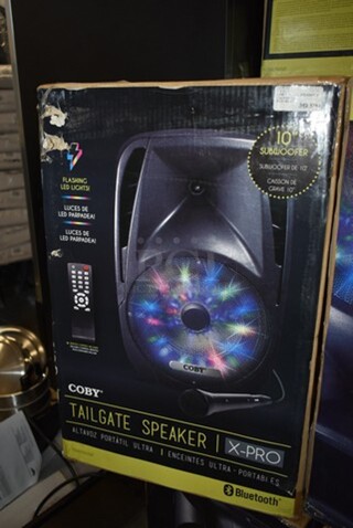 2 BRAND NEW SCRATCH AND DENT! Coby X Pro 10" Subwoofer Tailgate Speaker. 2 Times Your Bid! 