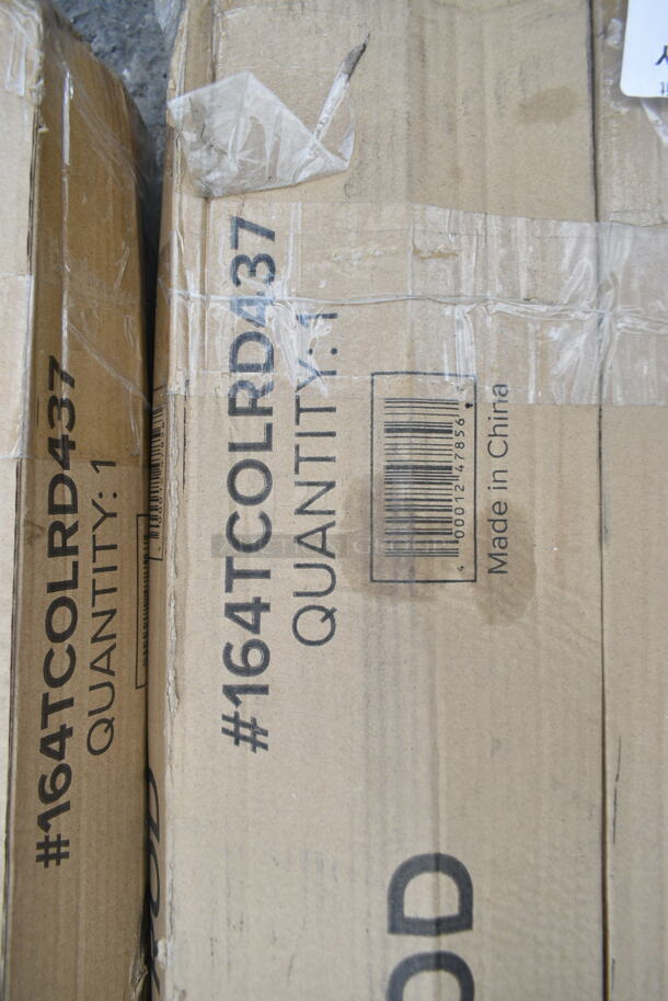 10 BRAND NEW Items Including 4 164TCOLRD437 Lancaster Table & Seating 37 1/2" x 4" Bar Height Table Base Column and Rod, 92223649 Rack Wire Holder, Metal Legs, Shelf Brackets. 10 Times Your Bid!  - Image 3 of 8