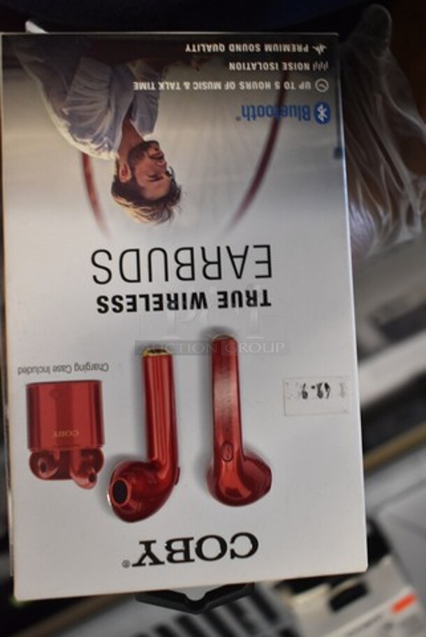 5 BRAND NEW IN BOX! Items Including Coby Stereo Earbuds, Coby Red Earbuds, Coby White Earbuds, Starks Earbuds. 5 Times Your Bid! - Image 2 of 9