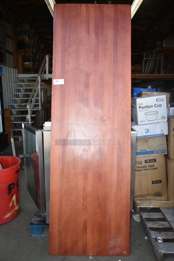 BRAND NEW SCRATCH AND DENT! Wood Pattern Tabletop.  - Image 1 of 2