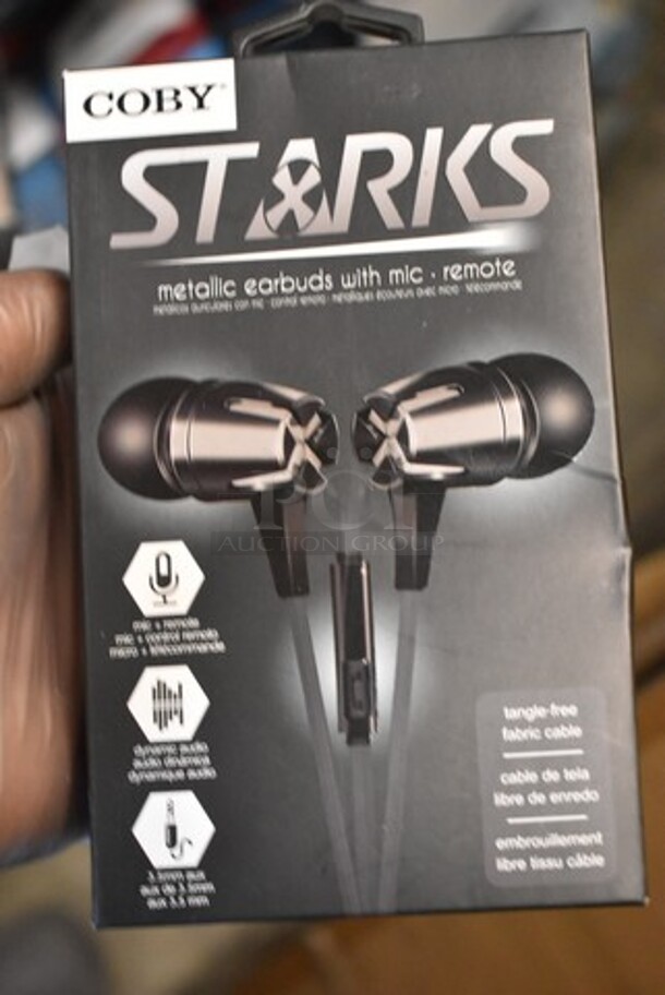 5 BRAND NEW IN BOX! Items Including Coby Stereo Earbuds, Coby Red Earbuds, Coby White Earbuds, Starks Earbuds. 5 Times Your Bid! - Image 7 of 9