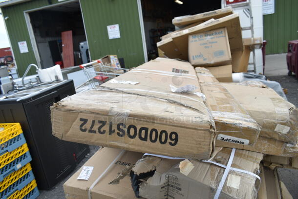 2 BRAND NEW Items Including Regency 600DOS1272 Stainless Steel Double Deck Overshelf - 12" x 72" x 32" and Metro MQ63PE MetroMax Q 63" Stationary Post. 2 Times Your Bid!  - Image 2 of 5