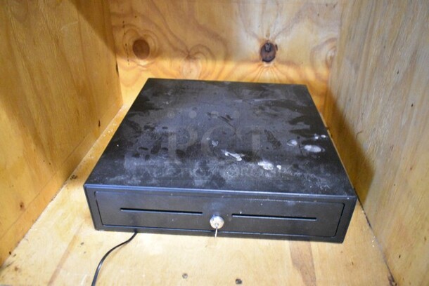 Wooden Trash Can Shell w/ Trash Flap and Door.  - Image 4 of 5