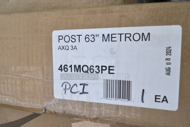 2 BRAND NEW Items Including Regency 600DOS1272 Stainless Steel Double Deck Overshelf - 12" x 72" x 32" and Metro MQ63PE MetroMax Q 63" Stationary Post. 2 Times Your Bid!  - Image 4 of 5