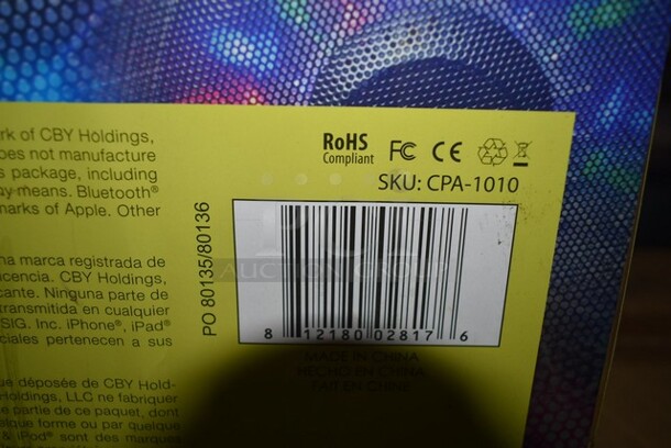 BRAND NEW SCRATCH AND DENT! Coby X Pro 10" Subwoofer Tailgate Speaker. - Image 5 of 5