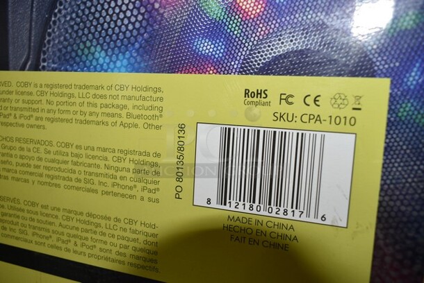 BRAND NEW SCRATCH AND DENT! Coby X Pro 10" Subwoofer Tailgate Speaker. - Image 3 of 5