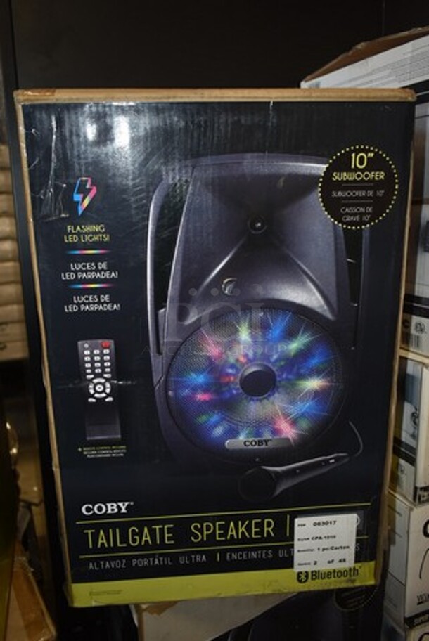 BRAND NEW SCRATCH AND DENT! Coby X Pro 10" Subwoofer Tailgate Speaker. - Image 2 of 5