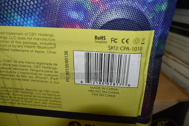 BRAND NEW SCRATCH AND DENT! Coby X Pro 10" Subwoofer Tailgate Speaker. - Image 3 of 5