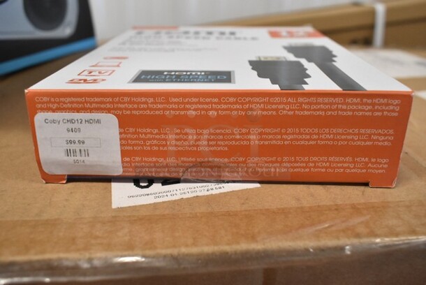 3 BRAND NEW IN BOX! Items Including Coby HDMI High Speed Cable, Coby DVD Player, Coby Mono Boom Box. 3 Times Your Bid! - Image 3 of 7