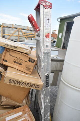 4 Various Items Including 6' A Frame Ladder, 2 Uline S-10757NAT White Poly Bins. 4 Times Your Bid!