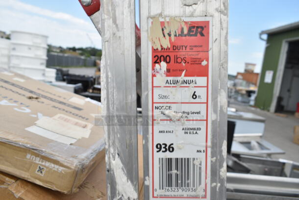 4 Various Items Including 6' A Frame Ladder, 2 Uline S-10757NAT White Poly Bins. 4 Times Your Bid! - Image 3 of 5