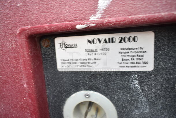 Novatek Novair 2000 Novair Air Scrubber/Negative Air Machine 2000-1000 CFM with HEPA Filtration. Tested and Working!  - Image 4 of 5