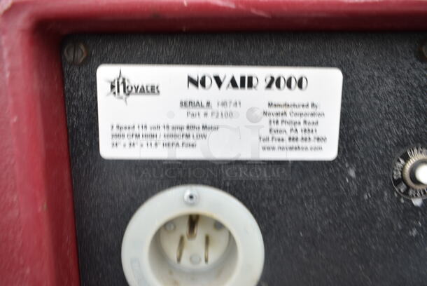 Novatek Novair 2000 Novair Air Scrubber/Negative Air Machine 2000-1000 CFM with HEPA Filtration. Tested and Working!  - Image 4 of 5