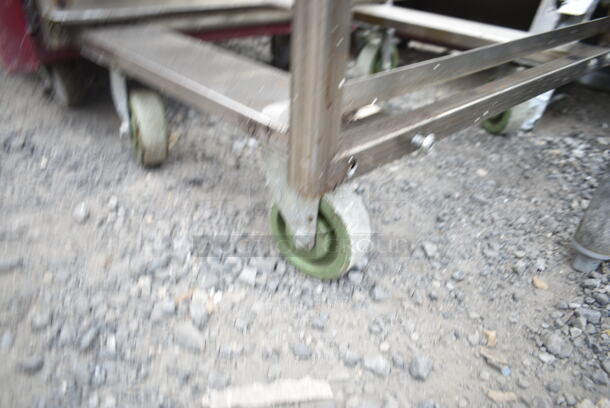 Metal Commercial Pan Transport Rack on Commercial Casters.  - Image 3 of 3