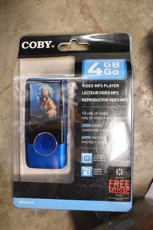 4 BRAND NEW IN BOX! Coby 4 GB Video MP3 Player. 4 Times Your Bid! - Image 1 of 3