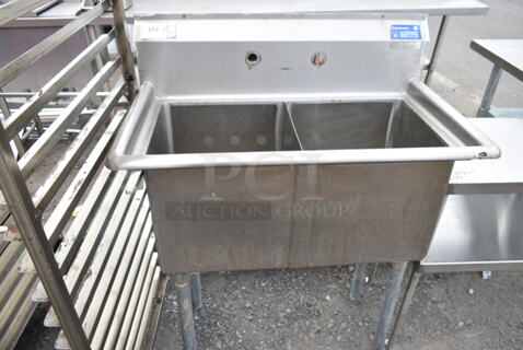 Stainless Steel 2 Bay Sink. 
