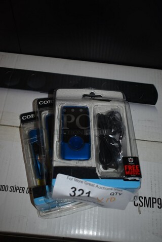 10 BRAND NEW! Various Coby Video MP3 Players Including 4GB. 10 Times Your Bid! 