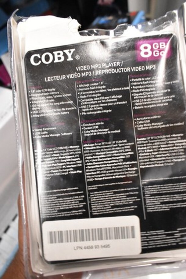 4 BRAND NEW IN BOX! Coby 8 GB Video MP3 Player. 4 Times Your Bid! - Image 2 of 2