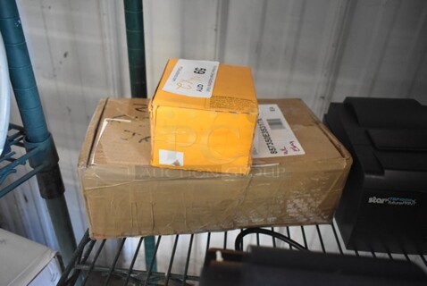 2 BRAND NEW SCRATCH AND DENT! Items Including Parker 12F22C2148AAF4C01 Complete Valve and Chicago Faucets 350-E35-317XKABCP Deck-Mounted Single-Hole Single-Supply Faucet with 5 1/4" Rigid / Swing Gooseneck Spout. 2 Times Your Bid! 