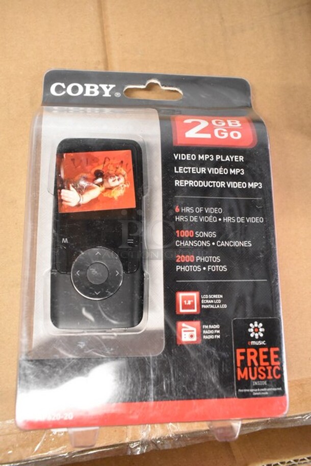 4 BRAND NEW IN BOX! Coby 2 GB Video MP3 Player. 4 Times Your Bid! - Image 1 of 3