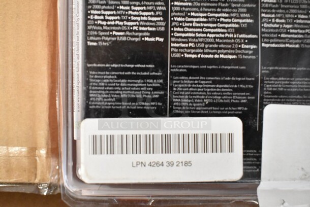 4 BRAND NEW IN BOX! Coby 2 GB Video MP3 Player. 4 Times Your Bid! - Image 3 of 3