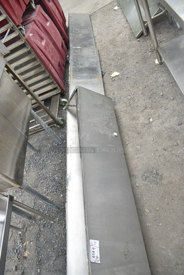 6 Various Stainless Steel Wall Mount Shelves. 6 Times Your Bid!  - Image 2 of 6