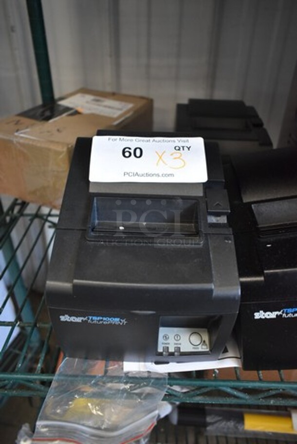 3 BRAND NEW SCRATCH AND DENT! Receipt Printers Including Star TSP100, Star TSP100III and Star TSP100IIIU. 3 Times Your Bid!  - Image 3 of 8
