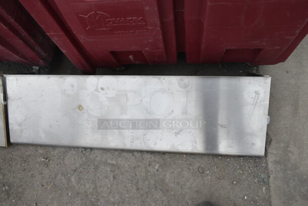 6 Various Stainless Steel Wall Mount Shelves. 6 Times Your Bid!  - Image 5 of 6