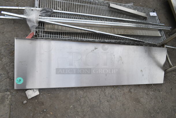 6 Various Stainless Steel Wall Mount Shelves. 6 Times Your Bid!  - Image 6 of 6