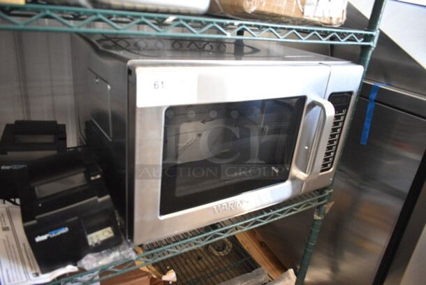 BRAND NEW SCRATCH AND DENT! Waring WMO120 Stainless Steel Commercial Microwave with Push Button Controls. 208/240 Volts, 1 Phase. - Image 3 of 7