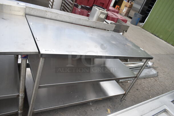 Stainless Steel Table w/ 2 Under Shelves.  - Image 1 of 2