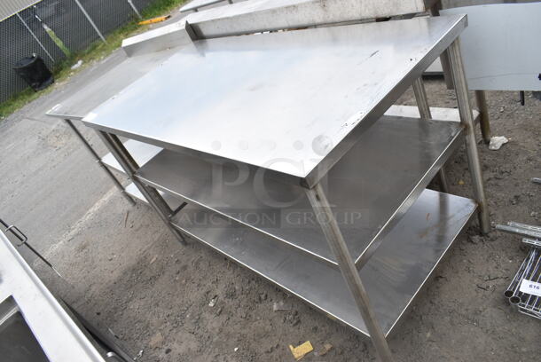 Stainless Steel Table w/ 2 Under Shelves.  - Image 2 of 2