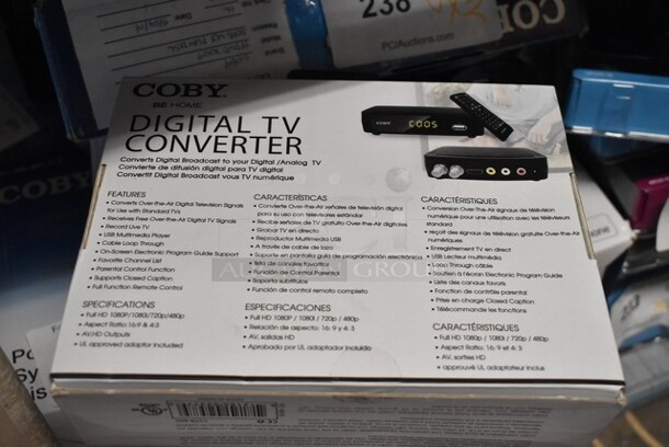 3 BRAND NEW IN BOX! Coby CTSB-600 Digital TV Converter. 3 Times Your Bid! - Image 2 of 3