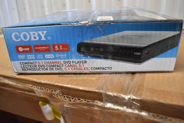 3 BRAND NEW IN BOX! Items Including 2 Coby Compact 5.1 Channel DVD Player, Coby HDMI High Speed Cable. 3 Times Your Bid! - Image 2 of 9