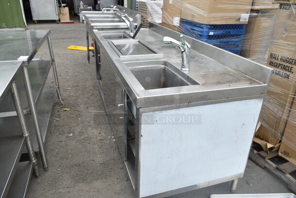 Stainless Steel Work Station w/ 2 Bays - Image 2 of 6