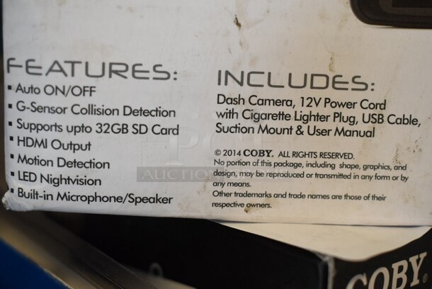 2 BRAND NEW! Coby DCHD101/DCHD102 Full HD Car Dash Cam. 2 Times Your Bid!  - Image 6 of 6