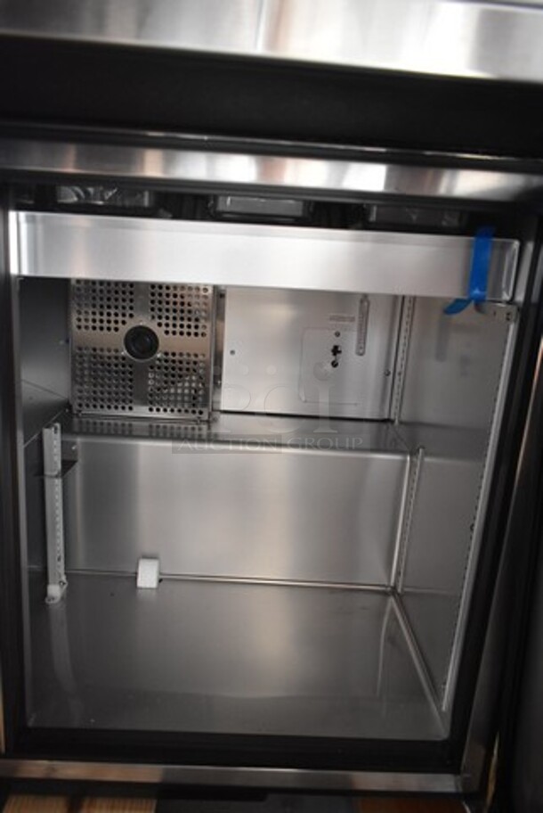 BRAND NEW SCRATCH AND DENT! 2024 True TSSU-72-30M-B-ST-HC Stainless Steel Commercial Sandwich Salad Prep Table Bain Marie Mega Top on Commercial Casters. 115 Volts, 1 Phase. Tested and Working! - Image 6 of 10