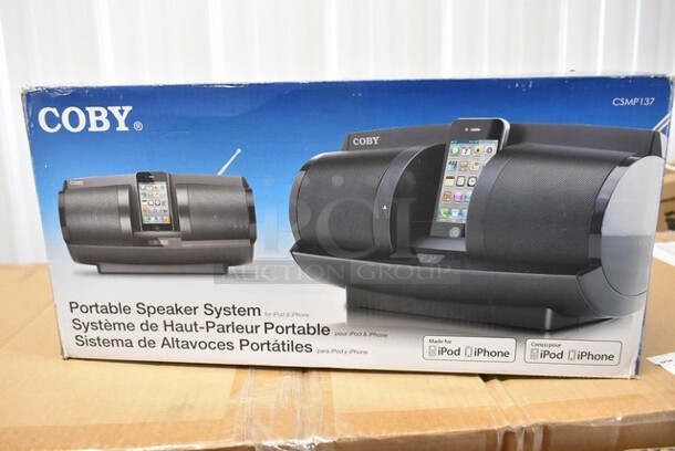 BRAND NEW IN BOX! Coby Portable Speaker System - Image 1 of 3