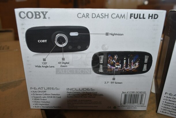 2 BRAND NEW! Coby DCHD101/DCHD102 Full HD Car Dash Cam. 2 Times Your Bid!  - Image 5 of 5
