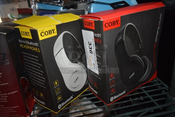 3 BRAND NEW! Coby Headphones. 3 Times Your Bid!  - Image 1 of 8