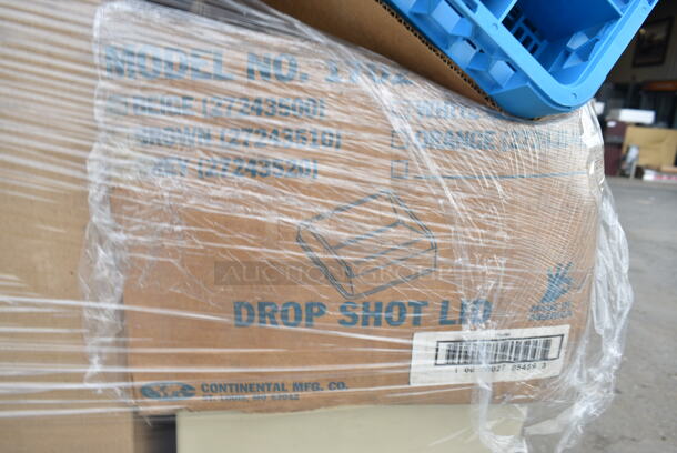 PALLET LOT of 8 BRAND NEW! Boxes of Various Items Including Swingline Receptacle, Wall Hugger Receptacle, Wall Hugger Drop Shot Lid, Tan Poly Trash Cans. 8 Times Your Bid! - Image 4 of 9