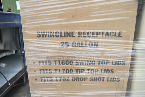 PALLET LOT of 8 BRAND NEW! Boxes of Various Items Including Swingline Receptacle, Wall Hugger Receptacle, Wall Hugger Drop Shot Lid, Tan Poly Trash Cans. 8 Times Your Bid! - Image 5 of 9