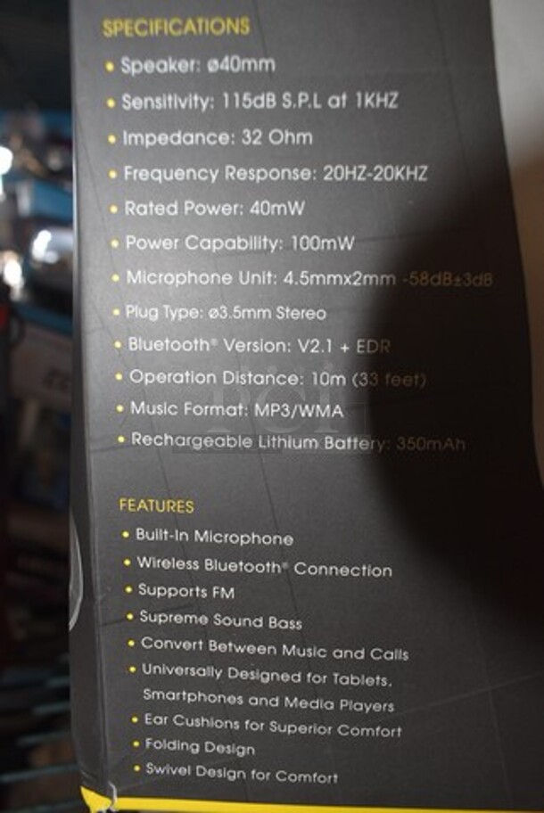 3 BRAND NEW! Coby Headphones. 3 Times Your Bid!  - Image 5 of 8