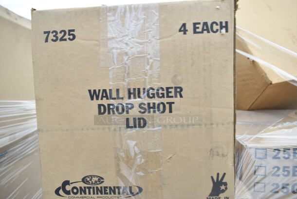 PALLET LOT of 8 BRAND NEW! Boxes of Various Items Including Swingline Receptacle, Wall Hugger Receptacle, Wall Hugger Drop Shot Lid, Tan Poly Trash Cans. 8 Times Your Bid! - Image 8 of 9