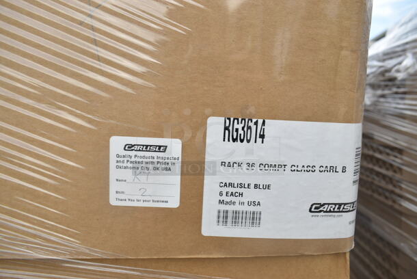 PALLET LOT of 14 BRAND NEW! Boxes of Carlisle RG3614 Blue Poly Dish Racks. 14 Times Your Bid! - Image 4 of 10