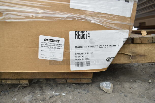 PALLET LOT of 14 BRAND NEW! Boxes of Carlisle RG3614 Blue Poly Dish Racks. 14 Times Your Bid! - Image 5 of 10