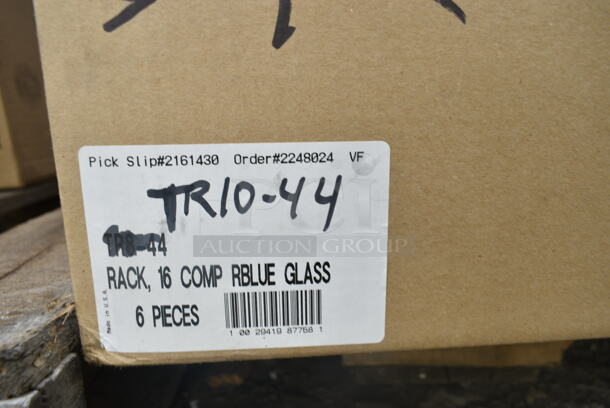 PALLET LOT of 14 BRAND NEW! Boxes of Carlisle RG3614 Blue Poly Dish Racks. 14 Times Your Bid! - Image 6 of 10