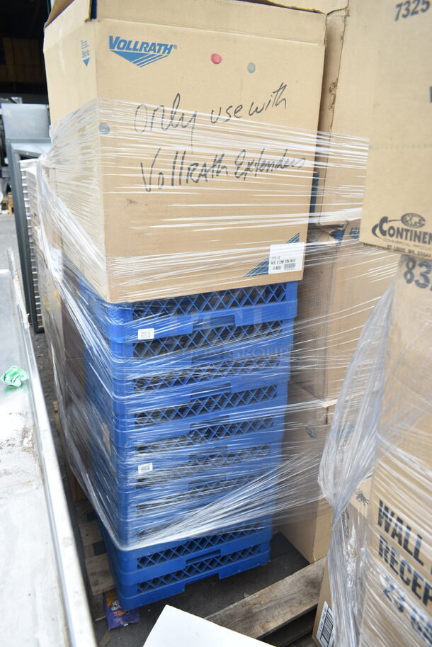 PALLET LOT of 14 BRAND NEW! Boxes of Carlisle RG3614 Blue Poly Dish Racks. 14 Times Your Bid! - Image 8 of 10
